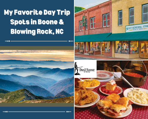 My Favorite Day Trip Spots in Boone & Blowing Rock, NC cover photo collage