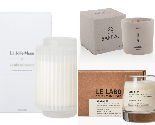 My favorite luxury smelling candles for less cover photo collage