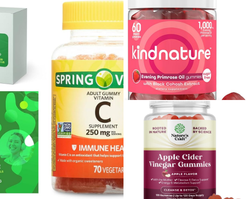 Healthy supplements cover photo collage