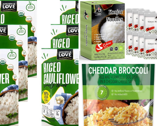 Low-Carb Rice Substitute – Perfect for Keto and Weight Loss cover photo collage