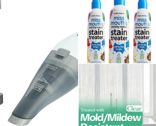 Cleaning must haves with two toddlers and two cats! cover photo collage