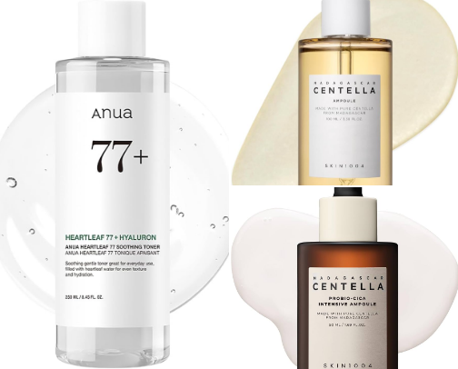 Night skin care list cover photo collage