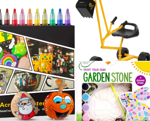 Outside toys/outside crafts cover photo collage
