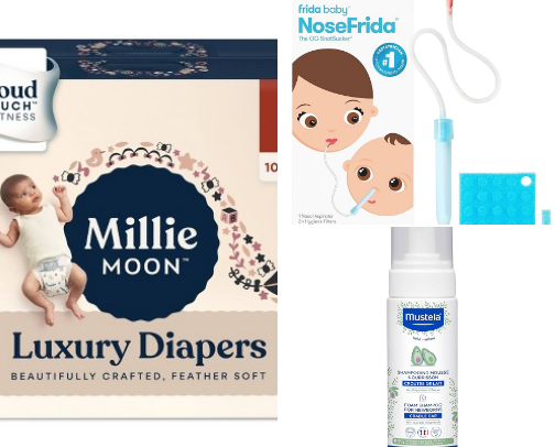 Favorite baby products and essentials cover photo collage