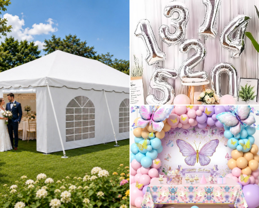 Party Supplies!! cover photo collage