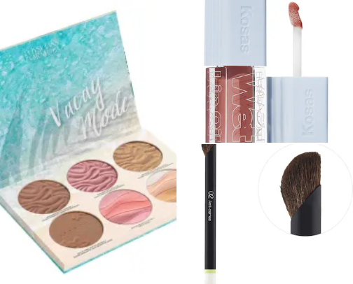 beauty must-haves cover photo collage
