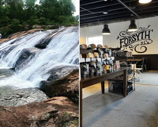 City of Forsyth Ga, Parks, Eateries and Shopping cover photo collage