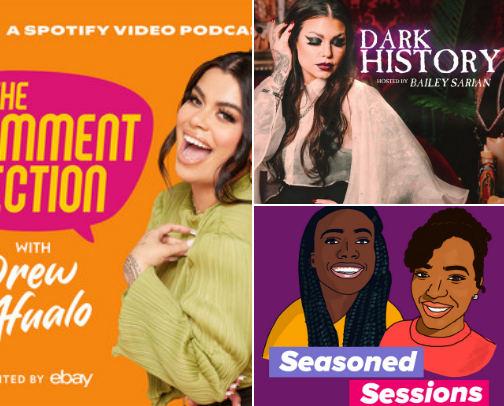 Podcasts Lately cover photo collage