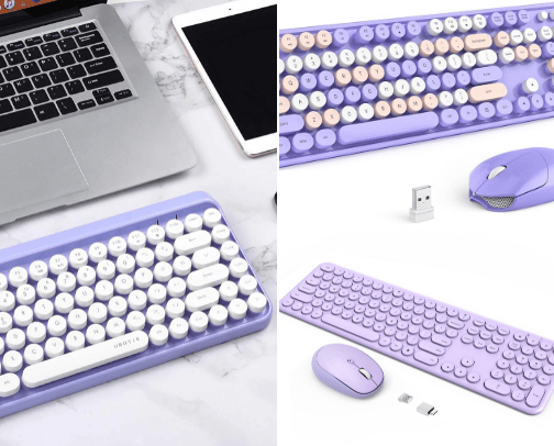 Affordable & Cute Girly Keyboards cover photo collage
