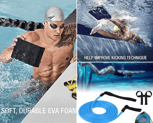 Swim equipment And interesting swim gear cover photo collage