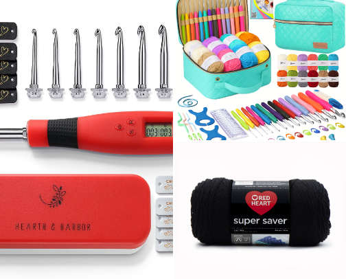 Crochet Essentials (For Beginners) cover photo collage