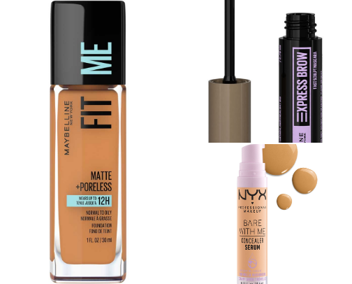 What’s in my makeup bag as a 30+ mom🎀 drugstore edition cover photo collage