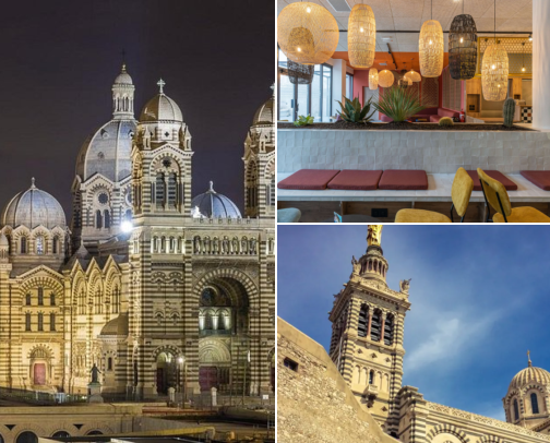 A comfortable hotel stay for this kind of trip, Sea Views, Historic Churches, Culture & Easy Days Exploring Marseille, France cover photo collage