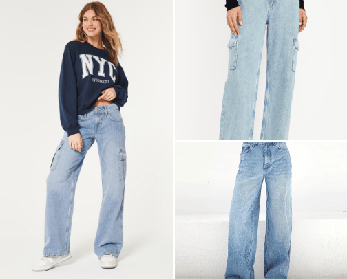 Jeans cover photo collage