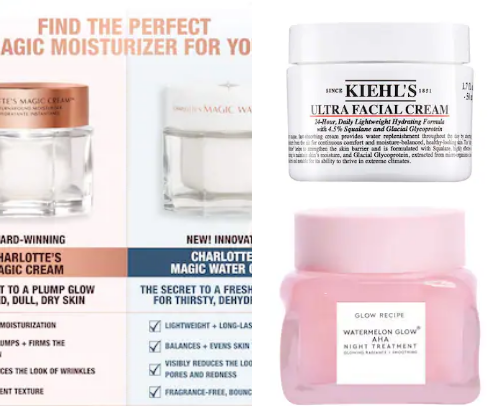 Skincare high end cover photo collage