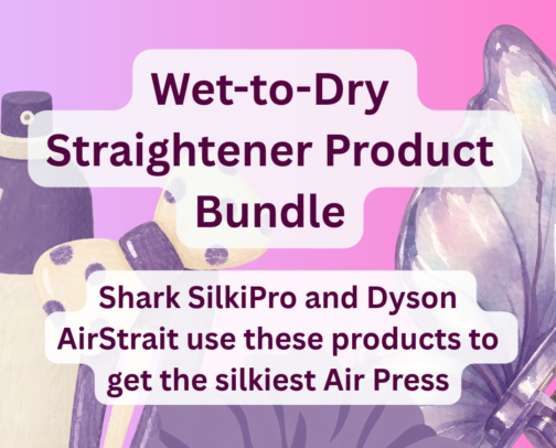 Wet-to-Dry Straightener Product Bundle cover photo collage