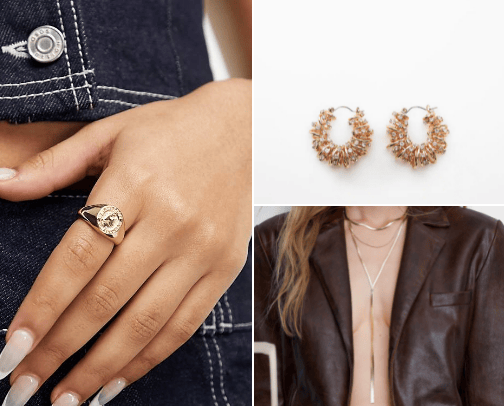 Affordable jewellery 💍 cover photo collage