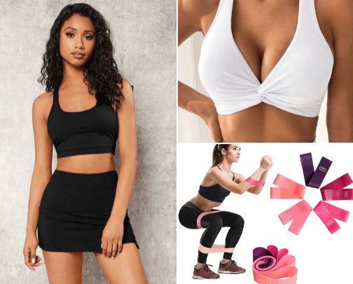 Activewear- Shein cover photo collage