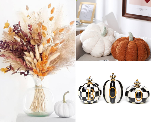 Amazon Fall Decor Item Ideas cover photo collage