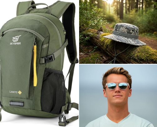 Beginner Day Hiking Essentials: 15 Things You Actually Need cover photo collage