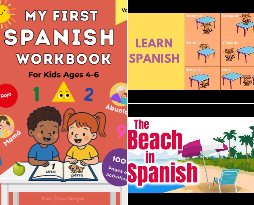 Spanish For Kids Made Simple! cover photo collage
