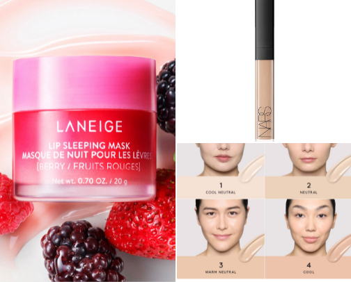 my favorite beauty recs for acne prone girlies!! cover photo collage