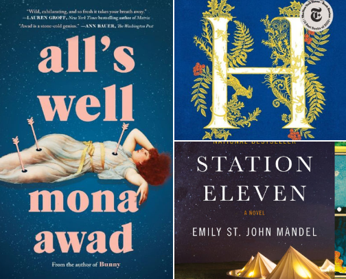 Shakespeare-Inspired Novels cover photo collage