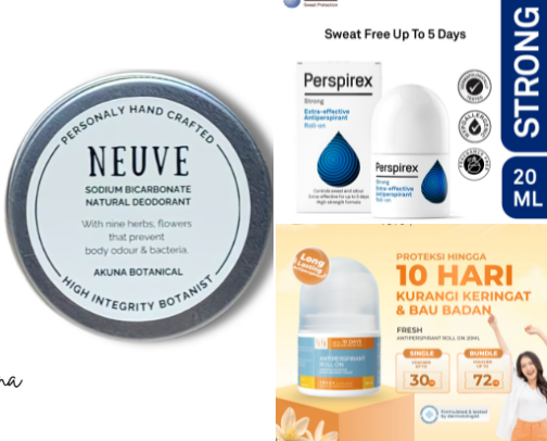 Review Penggunaan Antiperspirant cover photo collage