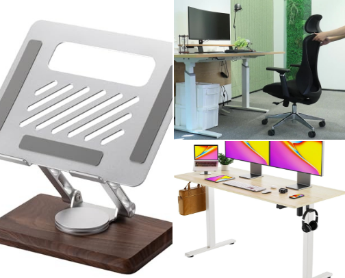 Desk Setup Essentials 2026 – Productivity, Comfort & Soft Life Work From Home Must-Haves cover photo collage