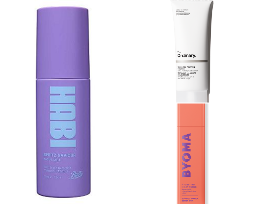 My fav skincare recs cover photo collage