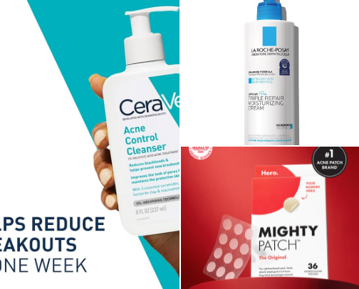 acne prone skincare routine (even works for doxycycline and spironoalctone users) cover photo collage