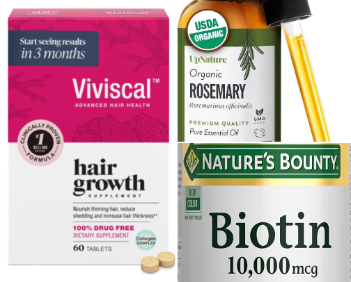 Hair Growth Must Haves cover photo collage