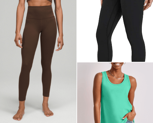 Workout clothing cover photo collage