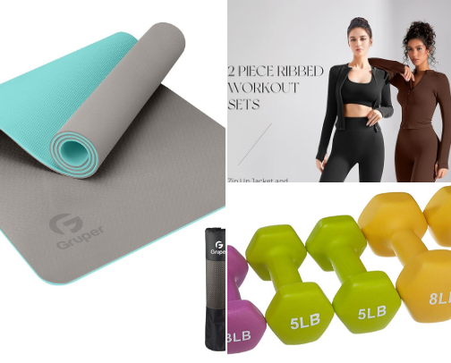 Pilates must haves (home edition) cover photo collage