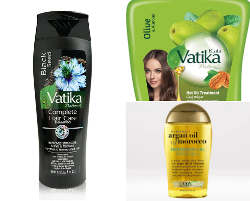 My essentials for beautiful, long, luscious hair! cover photo collage