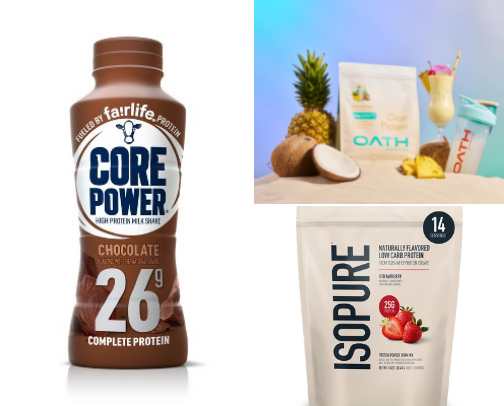 Lean and clean high protein drinks cover photo collage