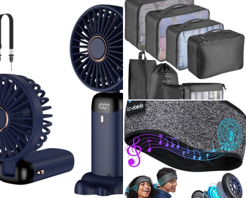 Travel and camping must haves cover photo collage