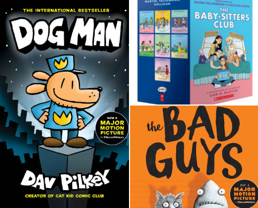 Graphic Novels cover photo collage