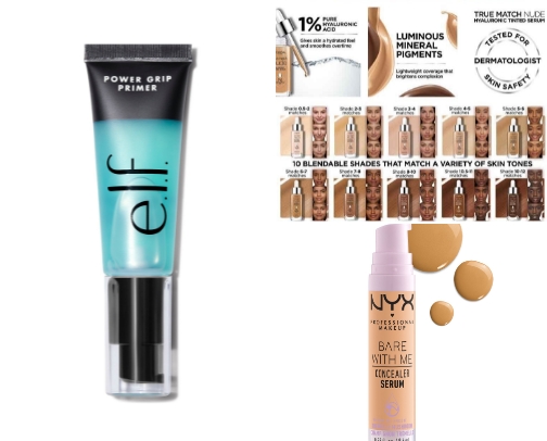 Favorite drugstore makeup products, won’t break the bank!! cover photo collage