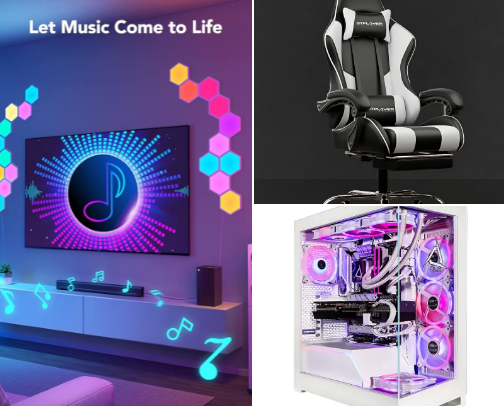 Epic Gaming Room Decoration cover photo collage