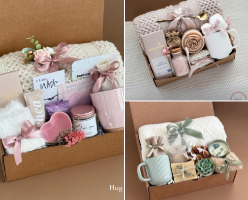 Hygge gift boxes cover photo collage
