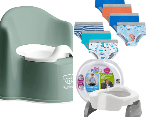 Potty Training Survival Kit - everything I used and would buy again! cover photo collage