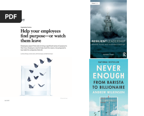 Resilient leadership, help your employees find purpose—or watch them leave cover photo collage