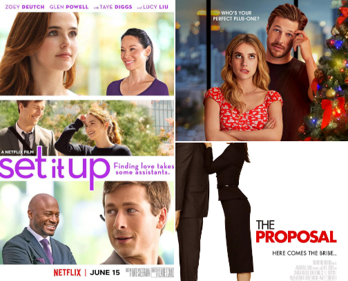 fave romcoms!!!!! 🩷 cover photo collage