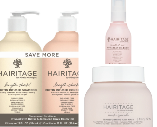 Curly hair products cover photo collage