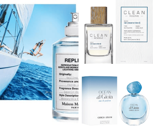 Perfumes that smell like 🌊🧜🏼‍♀️🐚 cover photo collage