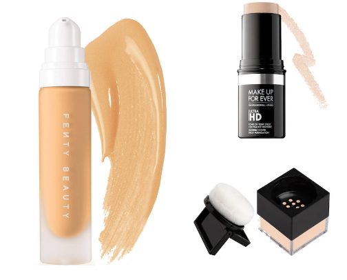 The BEST powders from different categories cover photo collage