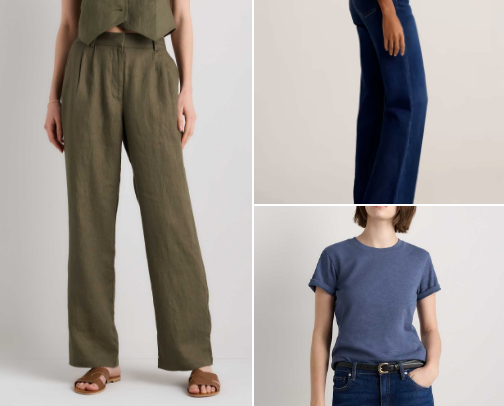 Quince Organic Apparel & Accessories cover photo collage