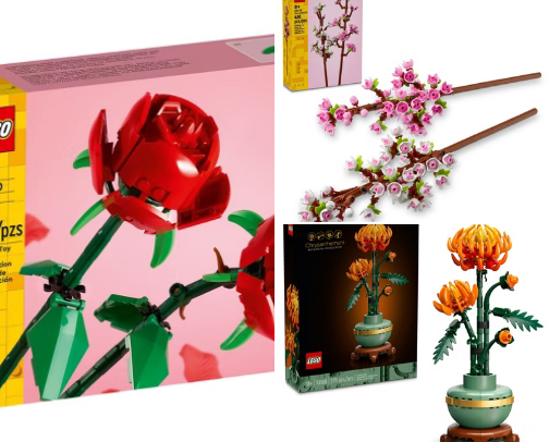 Botanical LEGO cover photo collage