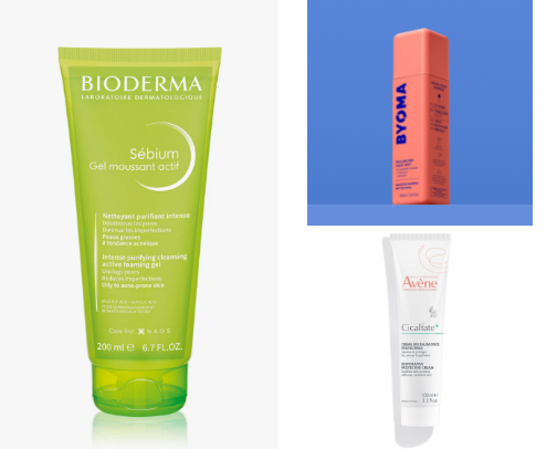 Skincare that works for me as an acne-prone girl with combination skin. cover photo collage